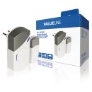 Funktürklingel-Set mit Netzteil 70 dB Weiss/Grau