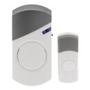 Funktürklingel-Set mit Netzteil 70 dB Weiss/Grau