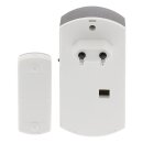 Funktürklingel-Set mit Netzteil 70 dB Weiss/Grau