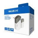 Funktürklingel-Set mit Netzteil 70 dB Weiss/Grau