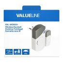Funktürklingel-Set mit Netzteil 70 dB Weiss/Grau