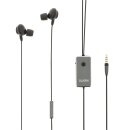 Headset ANC (Active Noise Cancelling) im Ohr 3.5 mm verdrahtet Eingebautes Mikrofon 1.2 m Anthrazit/Schwarz