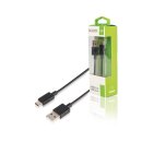 USB 2.0 Kabel USB-C male - USB A male 1 m Schwarz