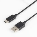 USB 2.0 Kabel USB-C male - USB A male 1 m Schwarz