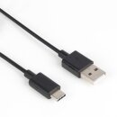 USB 2.0 Kabel USB-C male - USB A male 1 m Schwarz