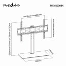 Feststehender TV-Ständer | 32 – 65" | Max. 45 kg | 4 Höhenpositionen