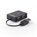 4 Port USB-HUB USB 2.0 Verteiler Weiche klein passiv...