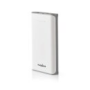 Powerbank | 15000 mAh | 2x USB A-Ausgang 3.1 A | Micro-USB-Eingang | Weiß