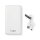 Powerbank | 15000 mAh | 2x USB A-Ausgang 3.1 A | Micro-USB-Eingang | Weiß