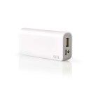 Powerbank | 4000 mAh | 1x USB A-Ausgang 1.0 A | Micro-USB-Eingang | Weiß