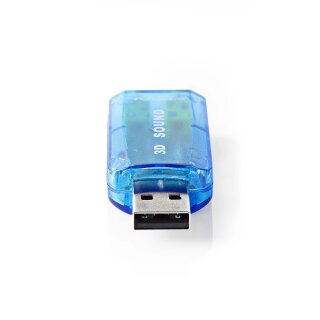 Soundkarte | 3D-Sound 5.1 | USB 2.0 | 3,5 mm Doppelstecker