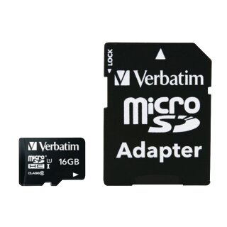 microSDHC Speicherkarte Klasse 10 16 GB
