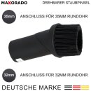32mm / 35mm Staubpinsel Staubsauger Möbelpinsel Saugpinsel für Bosch Siemens Miele Parkside Staubbürste Max-Staub-K