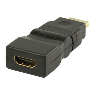 High-Speed-HDMI mit Ethernet-Adapter Drehgelenk HDMI Anschluss - HDMI-Buchse Schwarz