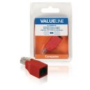 CAT6-Netzwerkadapter RJ45 (8P8C) male - RJ45 (8P8C) female Rot