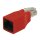 CAT6-Netzwerkadapter RJ45 (8P8C) male - RJ45 (8P8C) female Rot