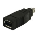 FireWire 400-Adapter FireWire 4-pol. male - FireWire 6-pol. female Schwarz