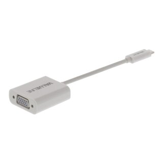 Adapter USB-C male - VGA female Weiss