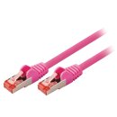 CAT6 S/FTP-Netzwerkkabel RJ45 (8P8C) male - RJ45 (8P8C) male 7.50 m Rosa