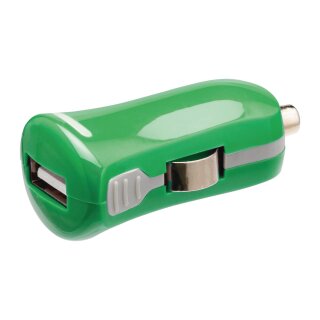 Auto-Ladegerät 1-Ausgang 2.1 A USB Grün