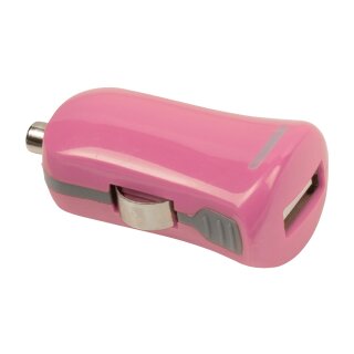 Auto-Ladegerät 1-Ausgang 2.1 A USB Rosa