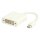 Mini Displayport-Kabel Mini Displayport Stecker - DVI-I 24+5-pol. Buchse 0.20 m Weiss