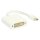 Mini Displayport-Kabel Mini Displayport Stecker - DVI-I 24+5-pol. Buchse 0.20 m Weiss