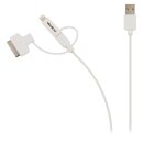 3-in-1-Sync und Ladekabel USB A male - Micro-B male 1.00 m Weiss