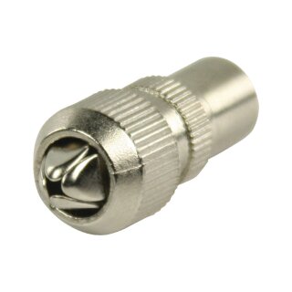 Koax Male Metall Silber