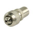 Koax Male Metall Silber