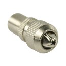 Koax Male Metall Silber