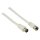 Antennenkabel F-male - Koax-Stecker 1.00 m Weiss
