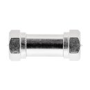 Coax-Adapter F F-male - F-male Silber