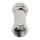 Coax-Adapter F F-male - F-male Silber