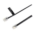 Telefonkabel RJ10 (4P4C) male - RJ10 (4P4C) male flach...