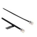 Telefonkabel RJ10 (4P4C) male - RJ10 (4P4C) male flach...