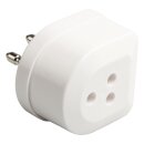 Telefonadapter Italien Stecker - Italien Kupplung / RJ11 (6P4C) female Weiss