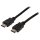 High Speed HDMI Kabel mit Ethernet HDMI Anschluss - HDMI Anschluss 1.00 m Schwarz