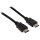 High Speed HDMI Kabel mit Ethernet HDMI Anschluss - HDMI Anschluss 1.00 m Schwarz