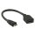 High Speed HDMI Kabel mit Ethernet HDMI Mini Stecker - HDMI-Buchse 0.20 m Schwarz