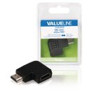 High-Speed-HDMI mit Ethernet-Adapter links abgewinkelt...