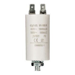 Kondensator 4.5uf / 450 v + Aarde