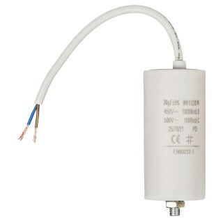 Kondensator 30.0uf / 450 V + cable