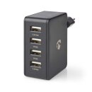 4-fach USB Netzteil Ladegerät Netzstecker 4 Ports Smartphone Tablet Handy