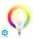 WLAN Smart LED-Lampe | Vollfarbig und warmweiß | E14
