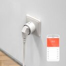 Smartlife Smart Stecker | WLAN | Leistungsmesser | 2500 W | Schutzkontakt / Typ F (CEE 7/7) | -10 - 40 °C | Android™ / IOS | Weiss