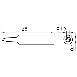 Lötspitze Meisselform 1.6 mm