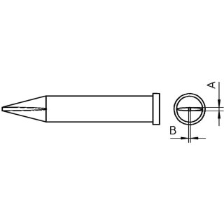 Lötspitze Meisselform 0.8 mm