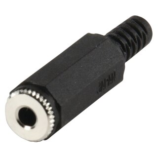 Audio-Stecker 3.5 mm Female Schwarz