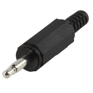 Audio-Stecker 3.5 mm Male PVC Schwarz